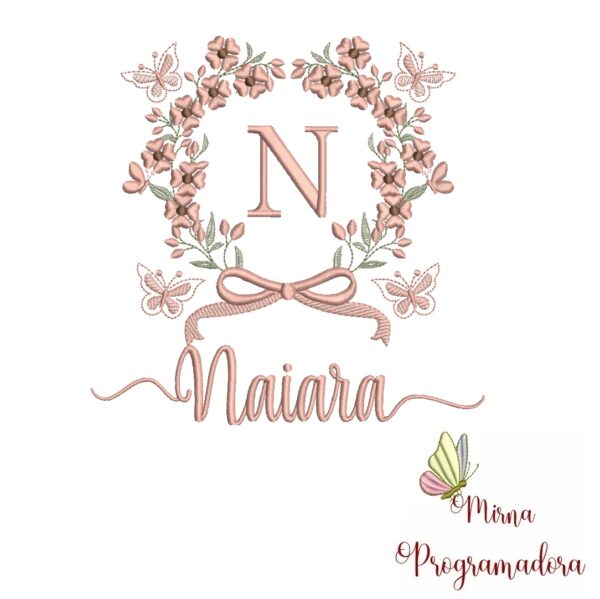 Matriz de Bordado Nome Naiara