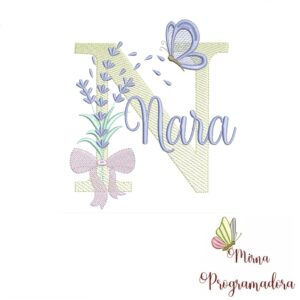 Matriz de Bordado - Nome Nara