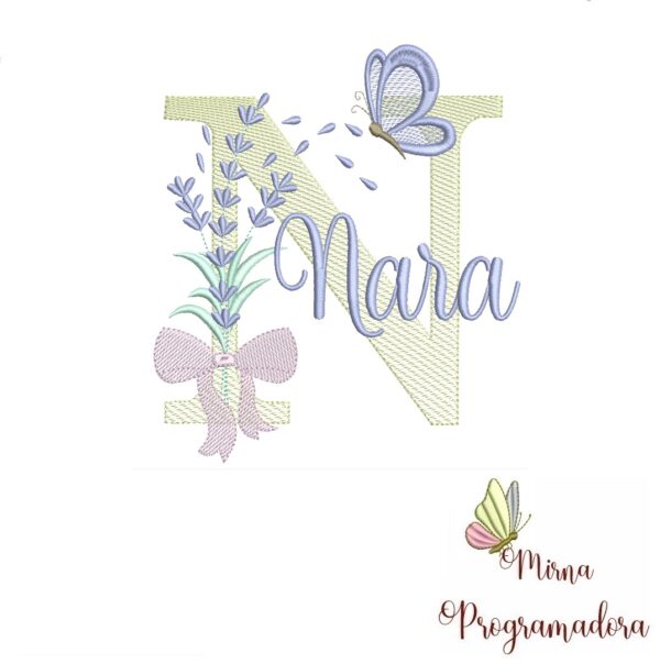 Matriz de Bordado - Nome Nara
