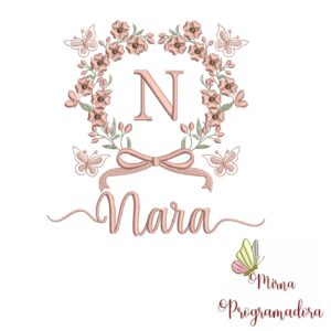 Matriz de Bordado Nome Nara