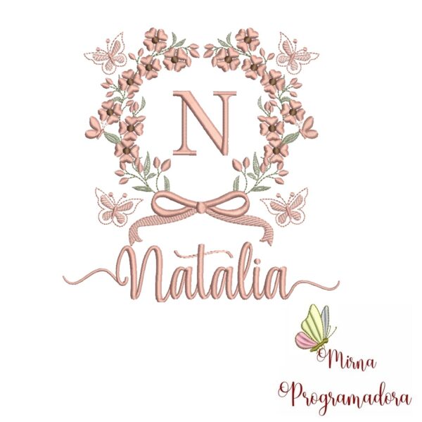 Matriz de Bordado Nome Natalia