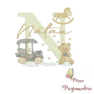 Matriz de Bordado Nome Natan