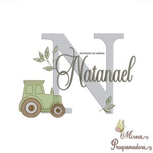 Matriz de Bordado Nome Natanael