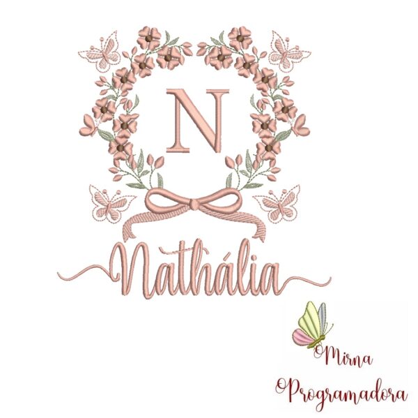 Matriz de Bordado Nome Nathália