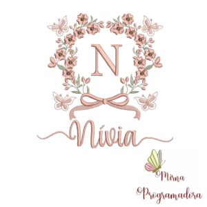 Matriz de Bordado Nome Nívia