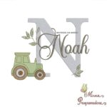 Matriz de Bordado Nome Noah