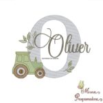 Matriz de Bordado Nome Oliver