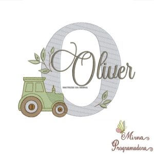 Matriz de Bordado Nome Oliver