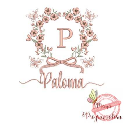 Matriz de Bordado Nome Paloma