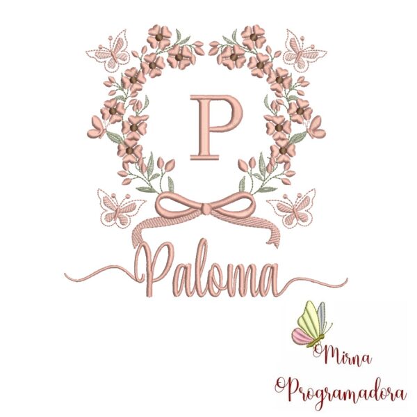 Matriz de Bordado Nome Paloma