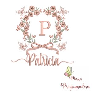 Matriz de Bordado Nome Patricia