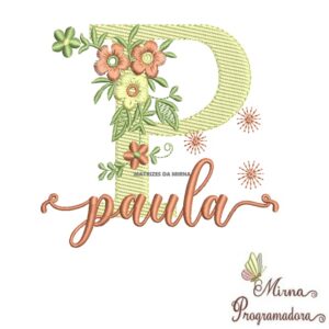Matriz de Bordado - Nome Paula