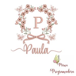 Matriz de Bordado Nome Paula