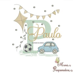 Matriz de Bordado Nome Paulo