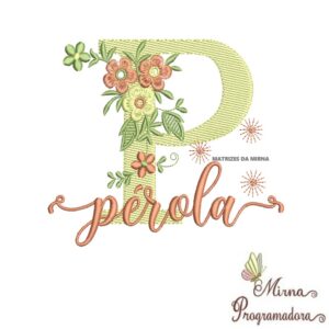 Matriz de Bordado - Nome Pérola