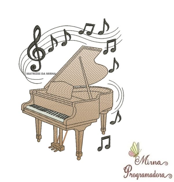 Matriz de Bordado Coleção Instrumentos Musicais / Coleção Calices / Coleção Nomes Moldura Ursinhos - Imagem 32