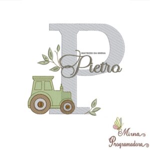 Matriz de Bordado Nome Pietro