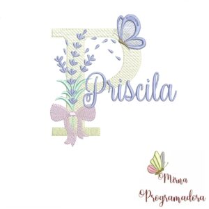 Matriz de Bordado - Nome Priscila