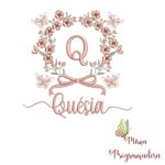 Matriz de Bordado Nome Quésia