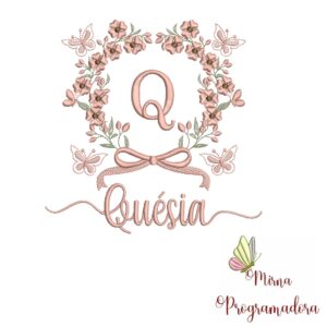 Matriz de Bordado Nome Quésia