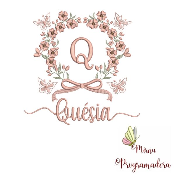 Matriz de Bordado Nome Quésia