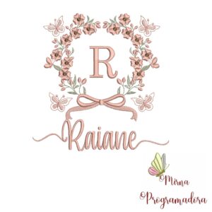 Matriz de Bordado Nome Raiane