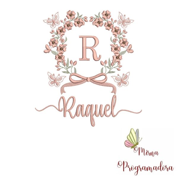 Matriz de Bordado Nome Raquel