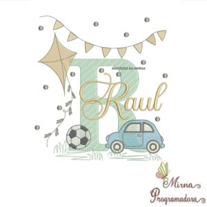 Matriz de Bordado Nome Raul