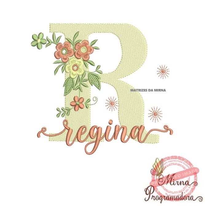 matriz de bordado regina Matriz de Bordado - Nome Regina - Imagem 1