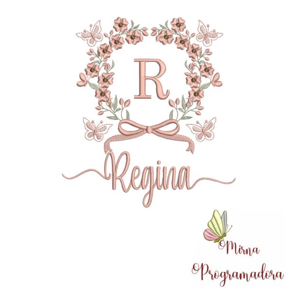 Matriz de Bordado Nome Regina
