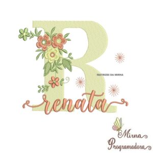Matriz de Bordado - Nome Renata