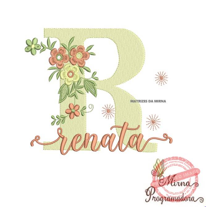 matriz de bordado renata Matriz de Bordado - Nome Renata - Imagem 1