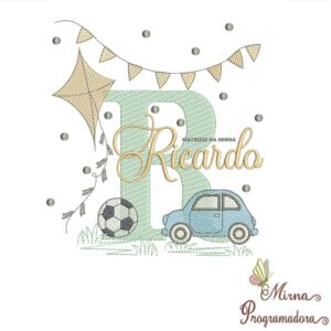 Matriz de Bordado Nome Ricardo