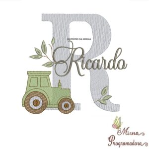 Matriz de Bordado Nome Ricardo