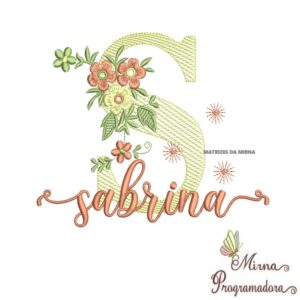 Matriz de Bordado - Nome Sabrina