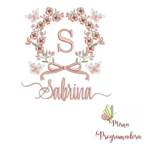 Matriz de Bordado Nome Sabrina