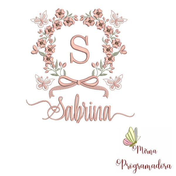 Matriz de Bordado Nome Sabrina