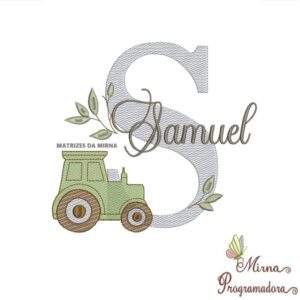 Matriz de Bordado Nome Samuel