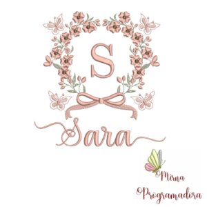 Matriz de Bordado Nome Sara