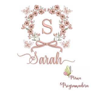 Matriz de Bordado Nome Sarah
