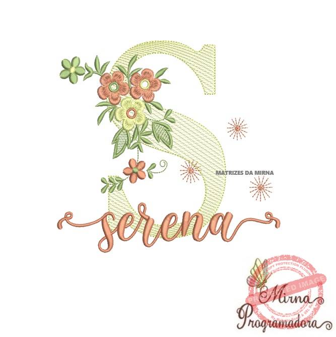 matriz de bordado serena Matriz de Bordado - Nome Serena - Imagem 1