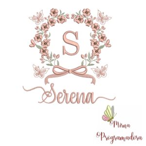 Matriz de Bordado Nome Serena