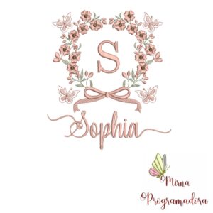 Matriz de Bordado Nome Sophia