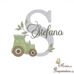 Matriz de Bordado Nome Stefano
