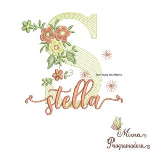 Matriz de Bordado - Nome Stella