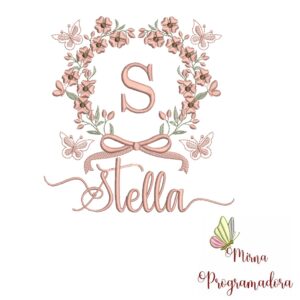 Matriz de Bordado Nome Stella