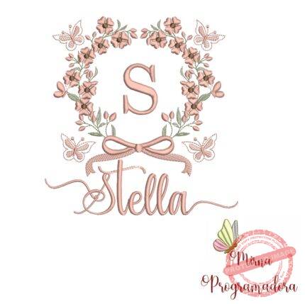Matriz de Bordado Nome Stella