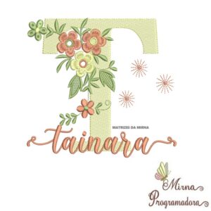 Matriz de Bordado - Nome Tainara