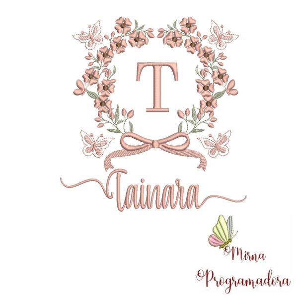 Matriz de Bordado Nome Tainara
