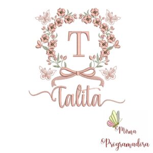 Matriz de Bordado Nome Talita